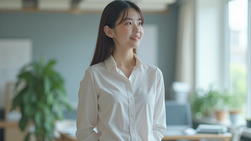 コンピュータから休憩をとり窓の外を見つめる若い専門家